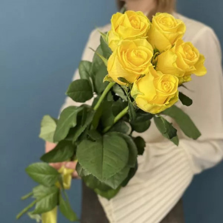 Роза желтая