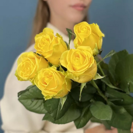 Роза желтая